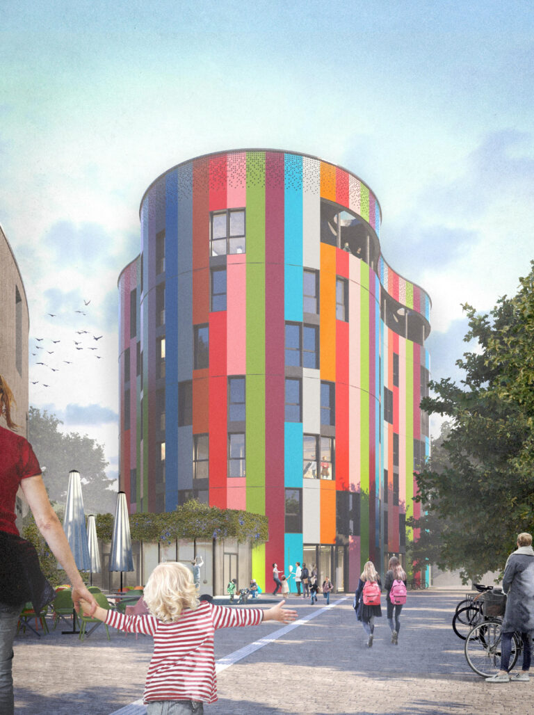 So wird die Junior Uni Daun aussehen. Die Illustration zeigt das siebenstöckige Hauptgebäude, in welchem die jungen Forscherinnen und Forscher bald mit Spaß am Experimentieren ihr Wissen erweitern können (Illustration: GNA Architekten, Wuppertal) So wird die Junior Uni Daun aussehen. Die Illustration zeigt das siebenstöckige Hauptgebäude, in welchem die jungen Forscherinnen und Forscher bald mit Spaß am Experimentieren ihr Wissen erweitern können (Illustration: GNA Architekten, Wuppertal)